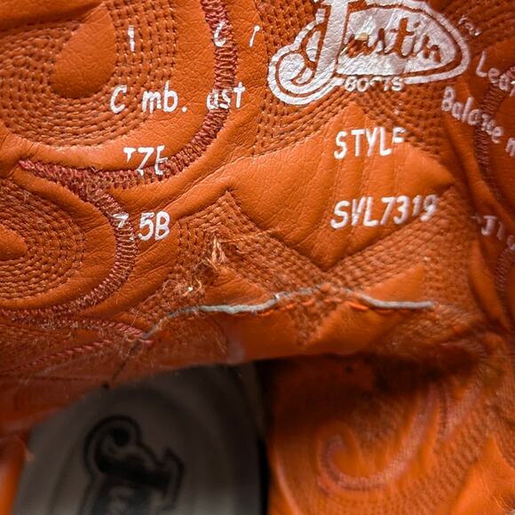 Justin Sevana Boots GUC $149 Size 7.5B      S3904 - Picture 11 of 12